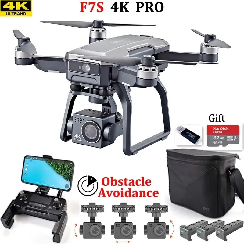 Drone Gimbal Brushless - SJRC F7s 4K PRO Drone 4K