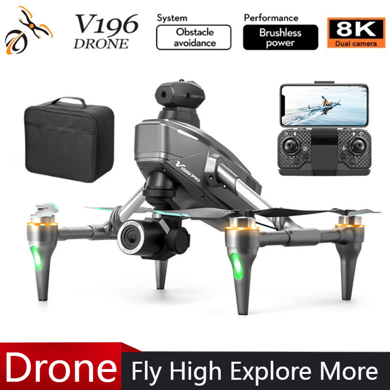 Drone Gimbal 2 Axis - 2025 v196 drone automático para evitar