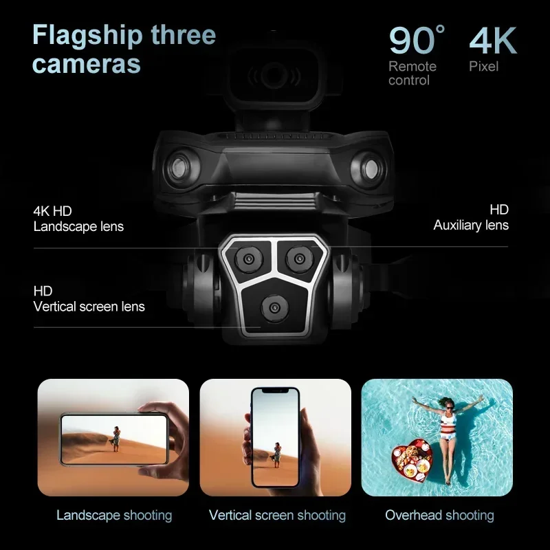 Drone M1S 8K Profissional com  - Drone Gimbal 3 Axis avaliação e preço