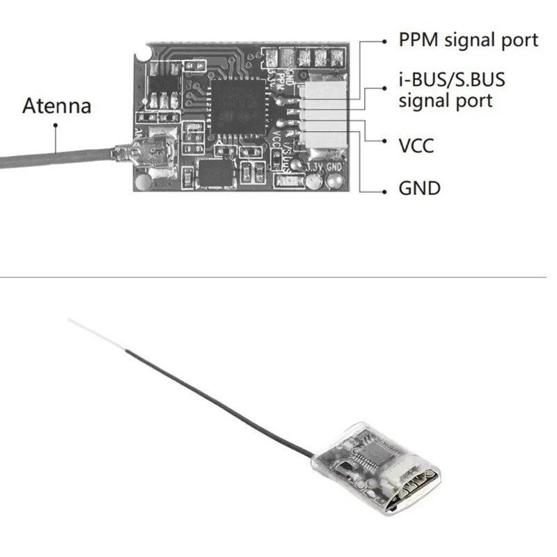 Receptor Mini Flysky FS-8A 8CH - Drone Gimbal Controller avaliação e preço