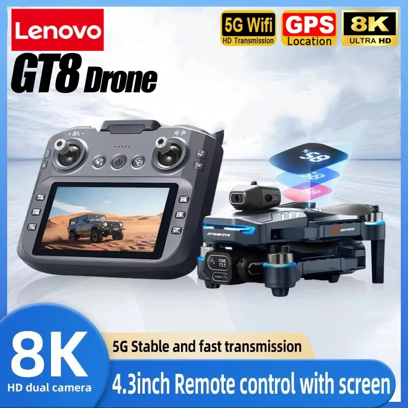 Lenovo GT8 8K Drone Profession - Drone Gimbal 2 Axis avaliação e preço