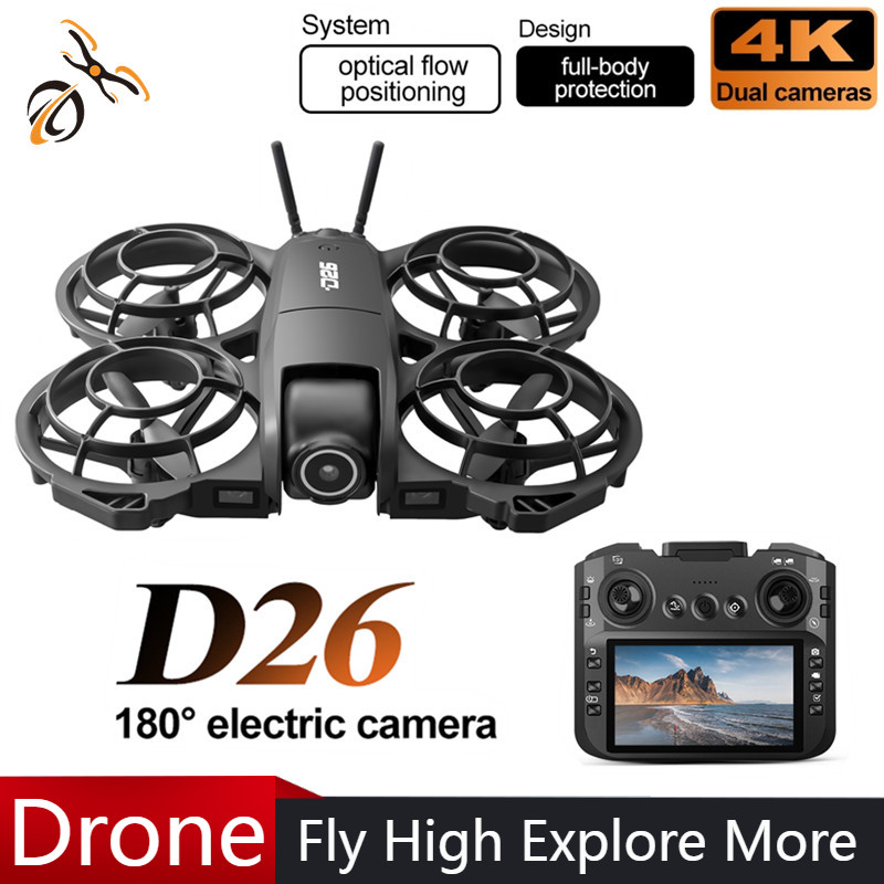 Drone D26 4K Aéreo HD 180 °    - Drone Gimbal 2 Axis avaliação e preço