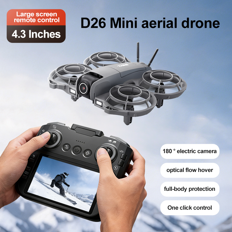 Drone D26 4K Aéreo HD 180 °    - Drone Gimbal 2 Axis avaliação e preço