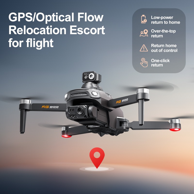 Novo drone rg800 max 1080p câm - Drone Gimbal 2 Axis avaliação e preço