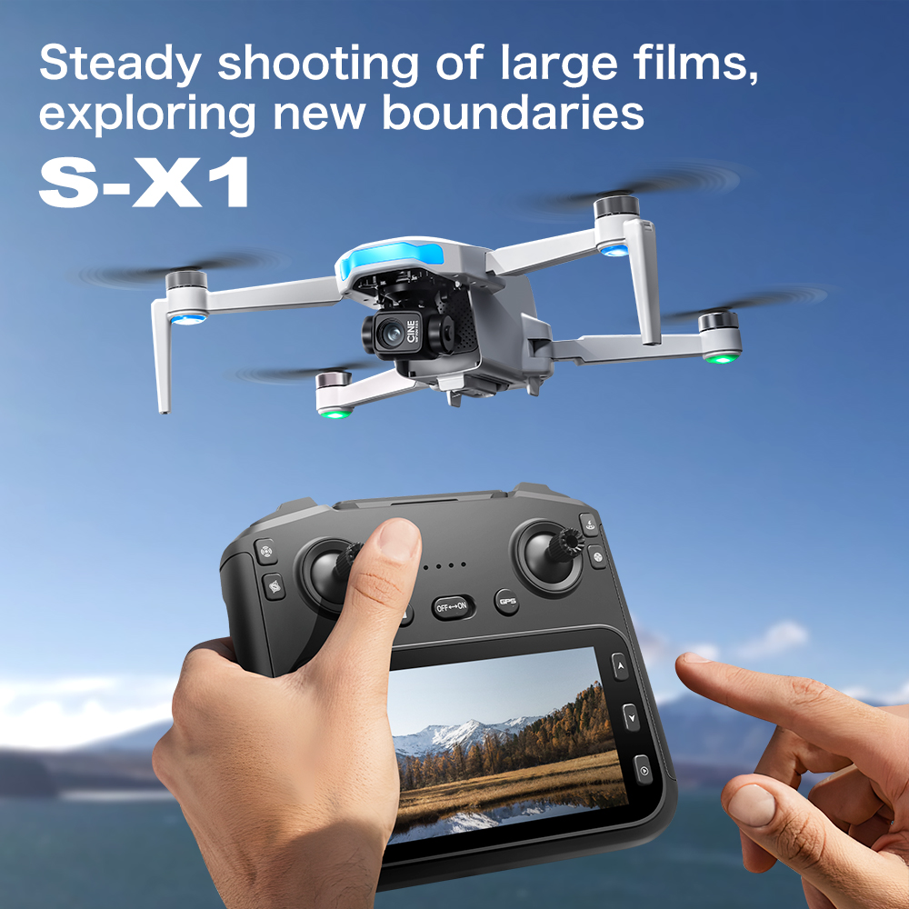Drone GPS Lenovo S-X1 com Câme - Drone Gimbal 3 Axis avaliação e preço