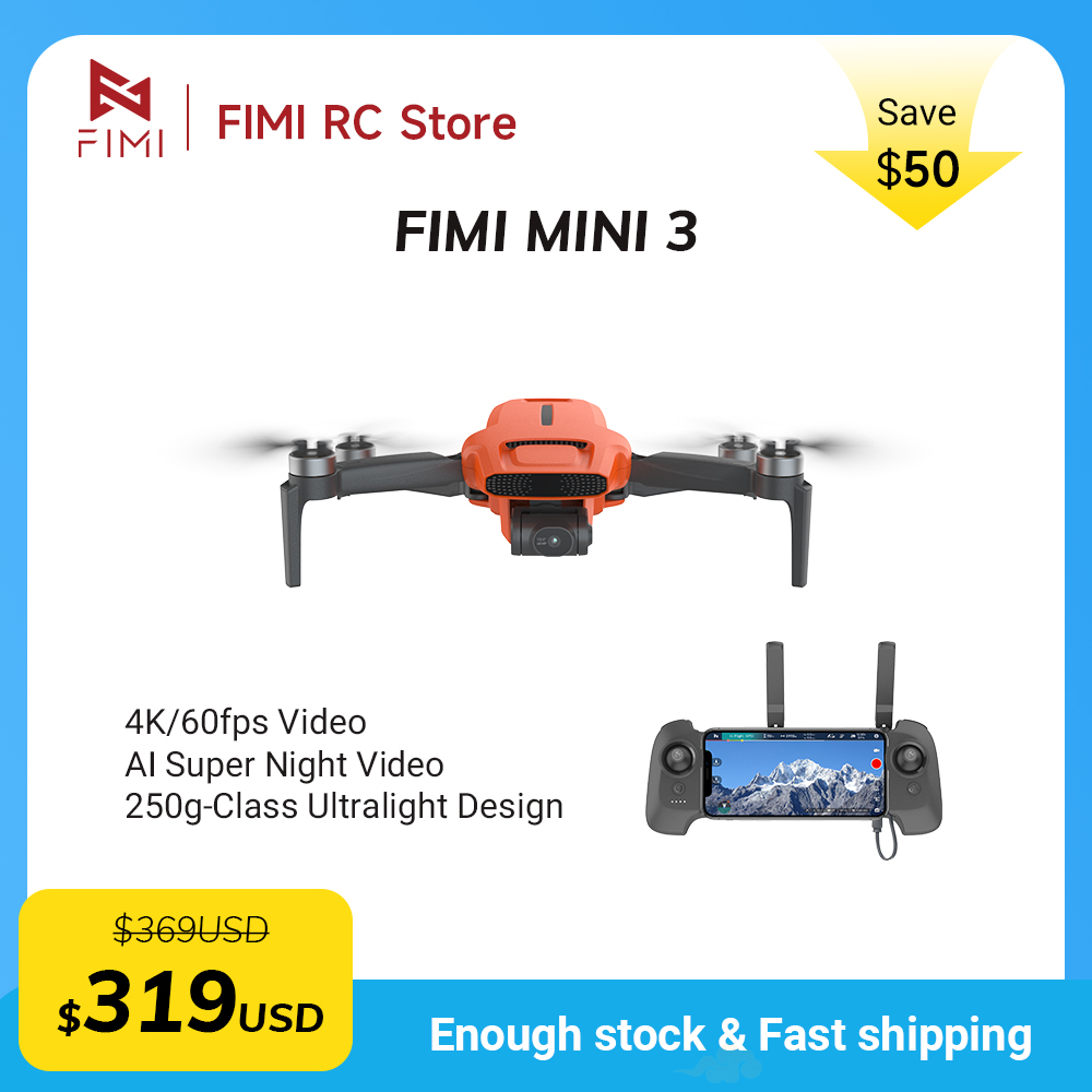 Drone FIMI MINI 3 com Câmera 4 - Drone Gimbal 3 Axis avaliação e preço
