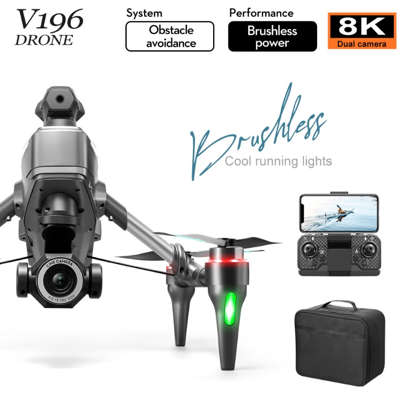 2025 v196 drone automático par - Drone Gimbal 2 Axis avaliação e preço