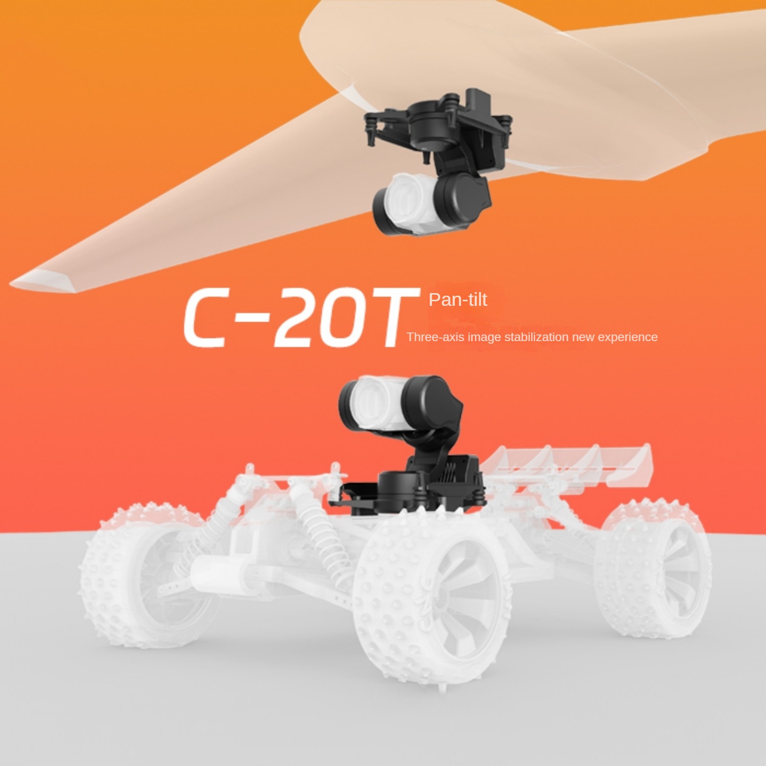 NCZOBOE C-20T Módulo de Rastre - Drone Gimbal 3 Axis avaliação e preço